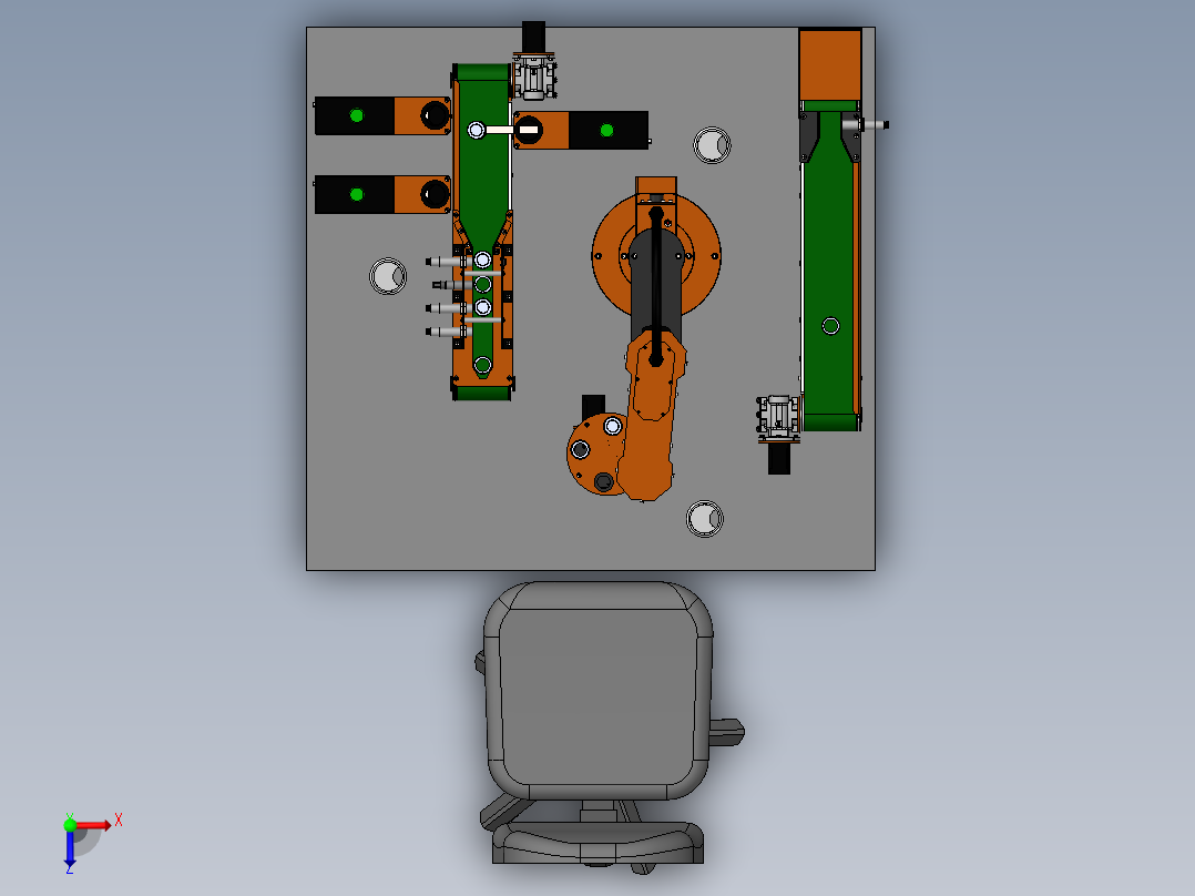educational-cncn-robotic-arm SW俯视图