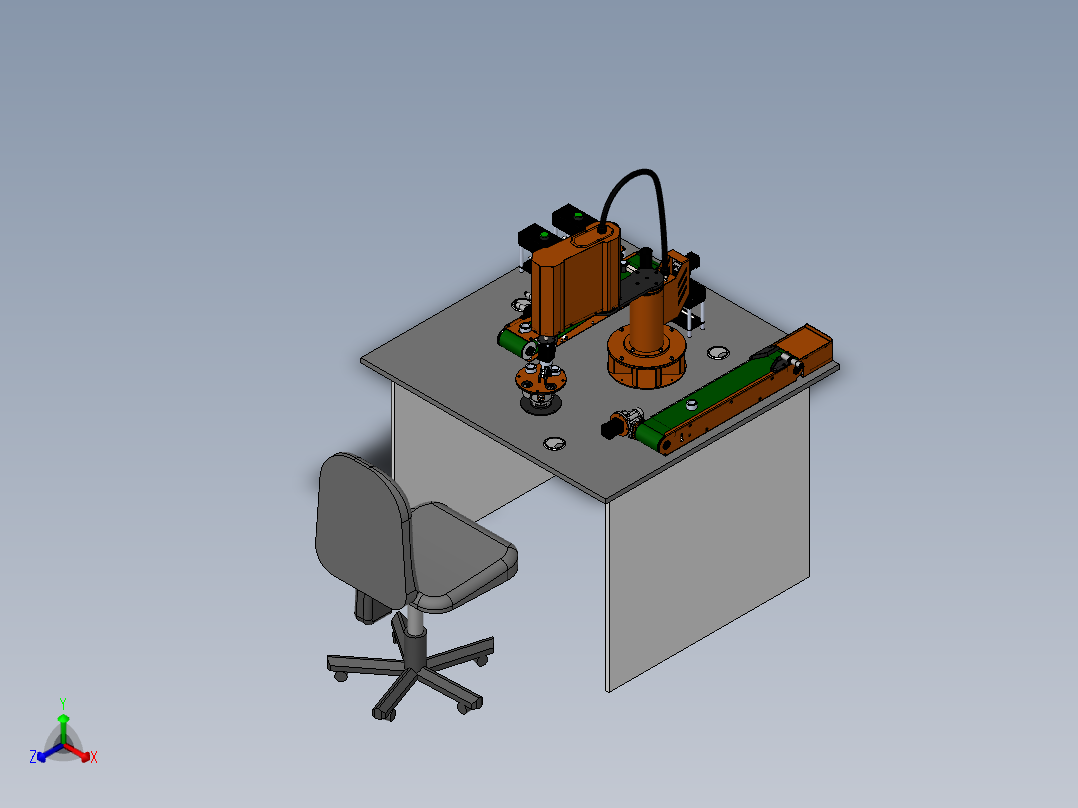 educational-cncn-robotic-arm SW正等轴测图