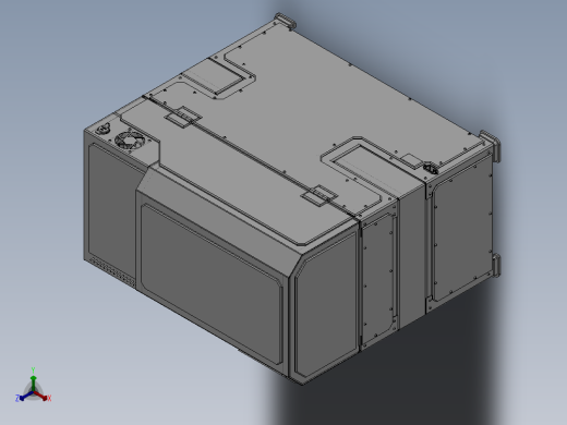 精密度高的3D打印机设计模型正等轴测缩略图