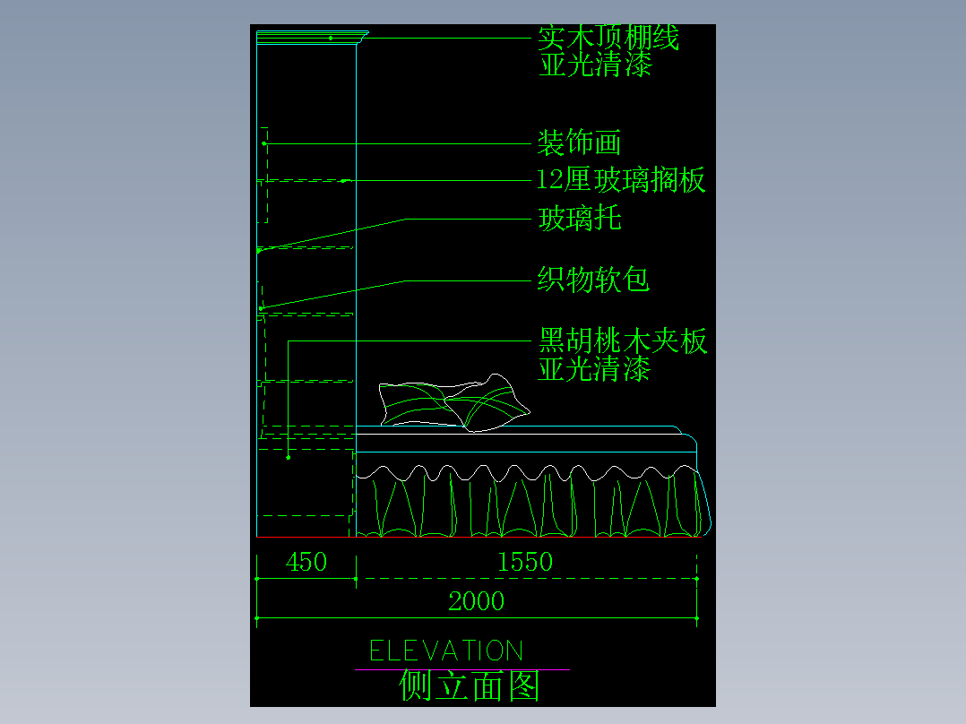 家装类CAD土块(二)--FH01035D