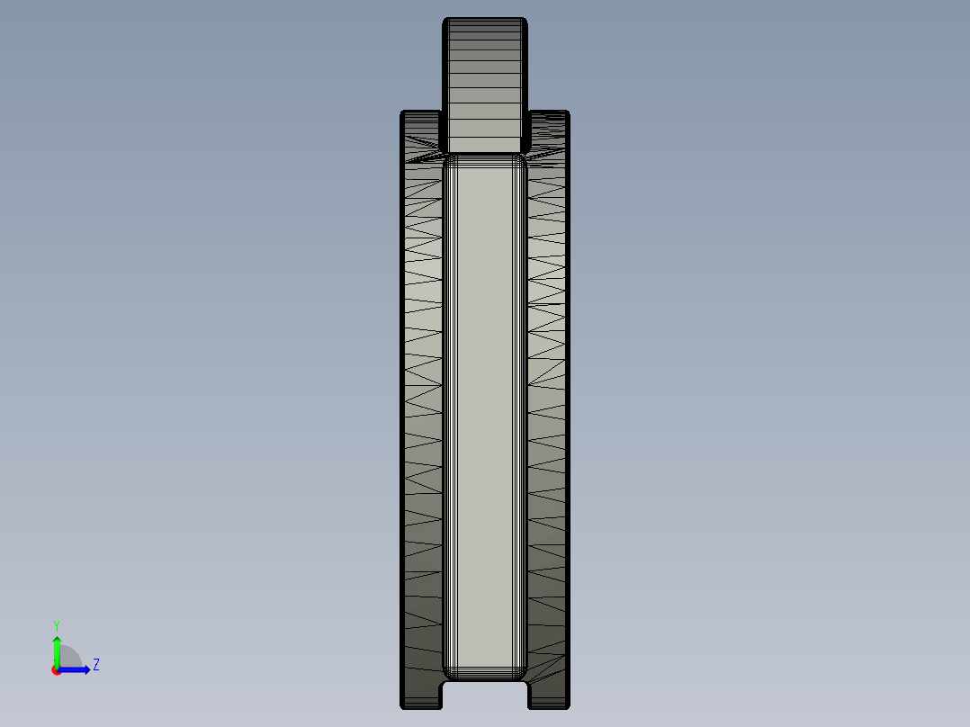四叶草吊坠左视图