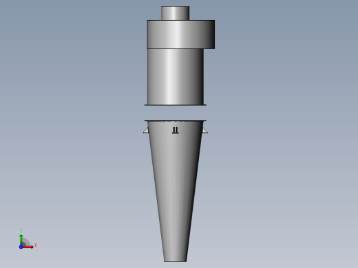 旋风除尘器图纸前视缩略图