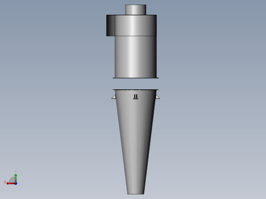 旋风除尘器图纸后视缩略图
