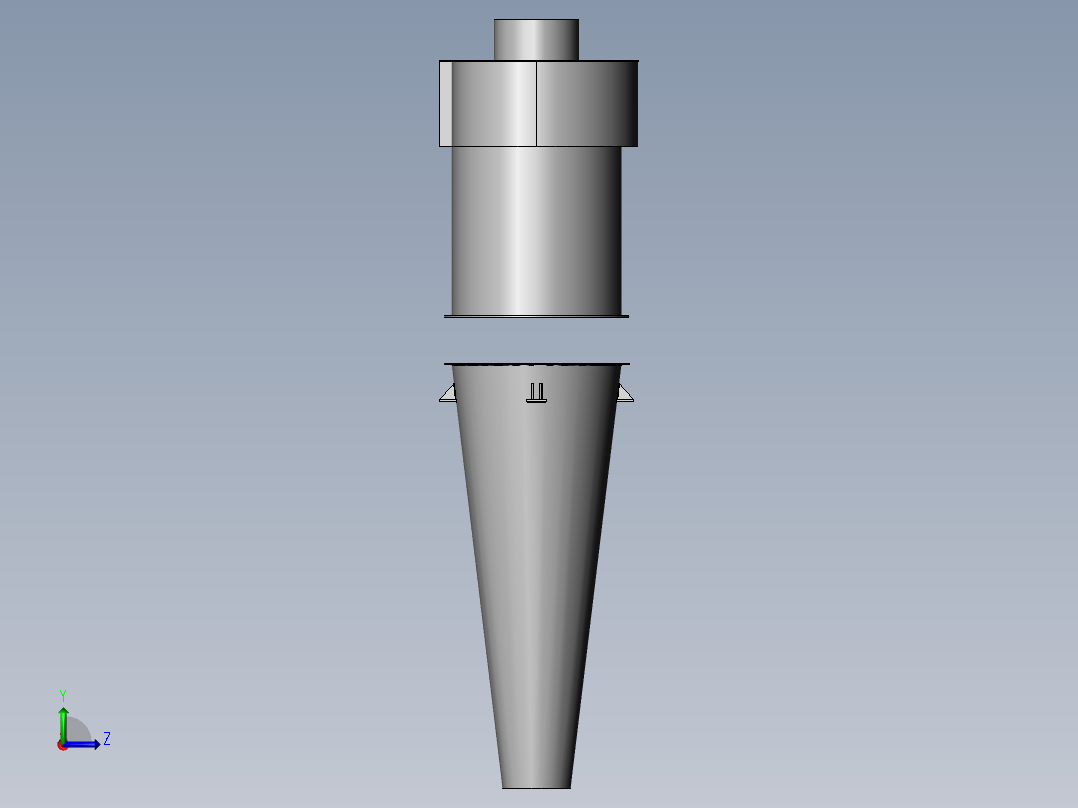 旋风除尘器图纸左视图