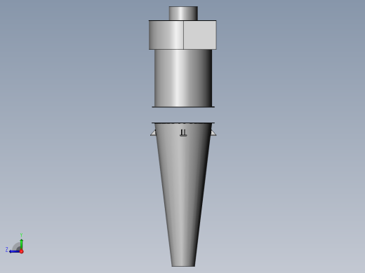 旋风除尘器图纸右视缩略图
