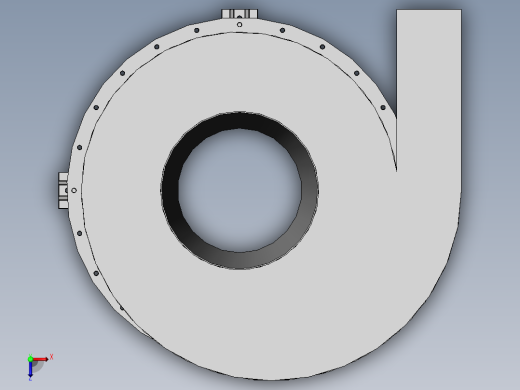 旋风除尘器图纸俯视缩略图