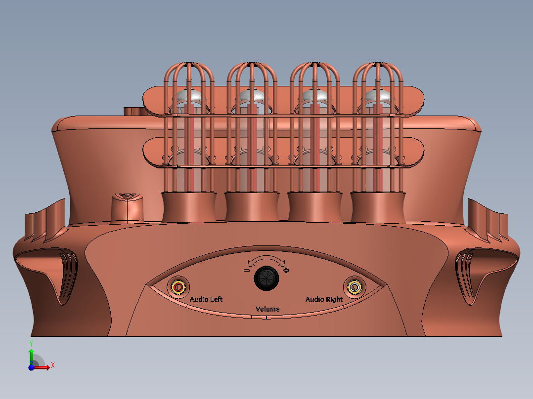 solidworks ITT阀放大器前视图