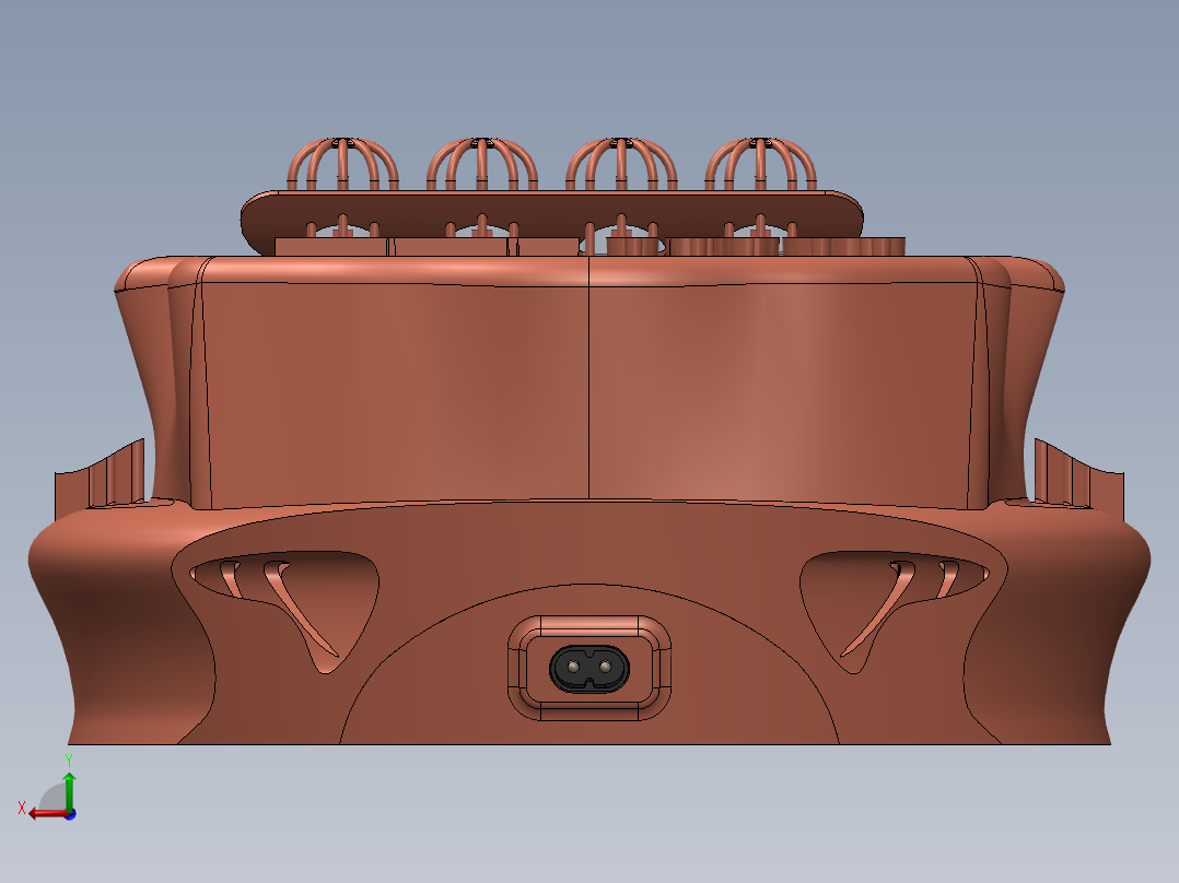 solidworks ITT阀放大器后视图