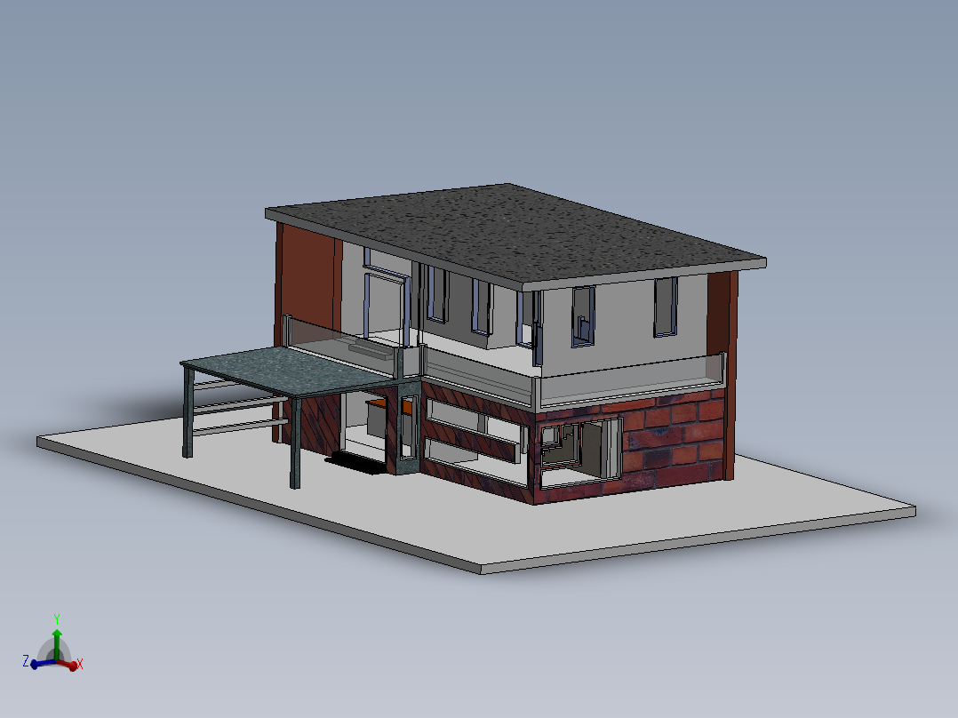 现代房屋设计理念（二层别墅，SW2016