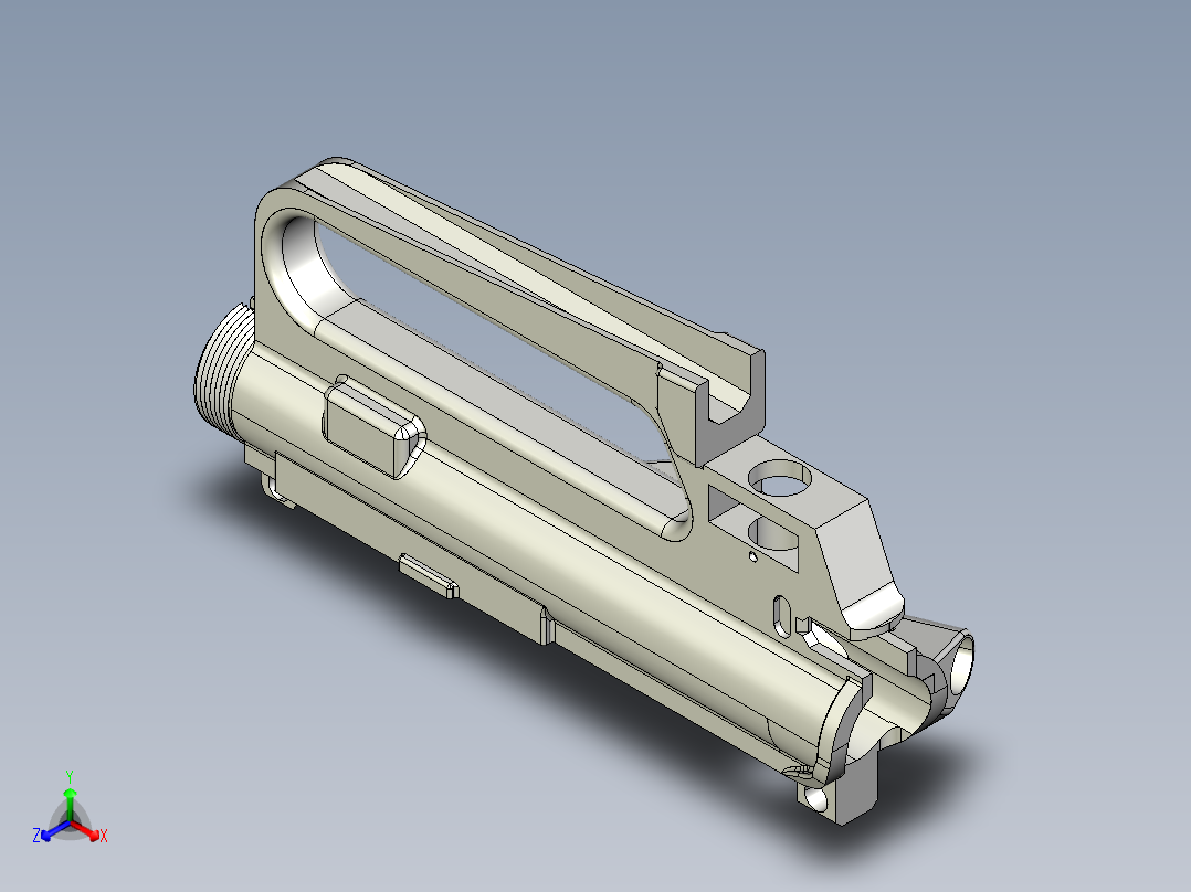 上机匣3d模型主视图
