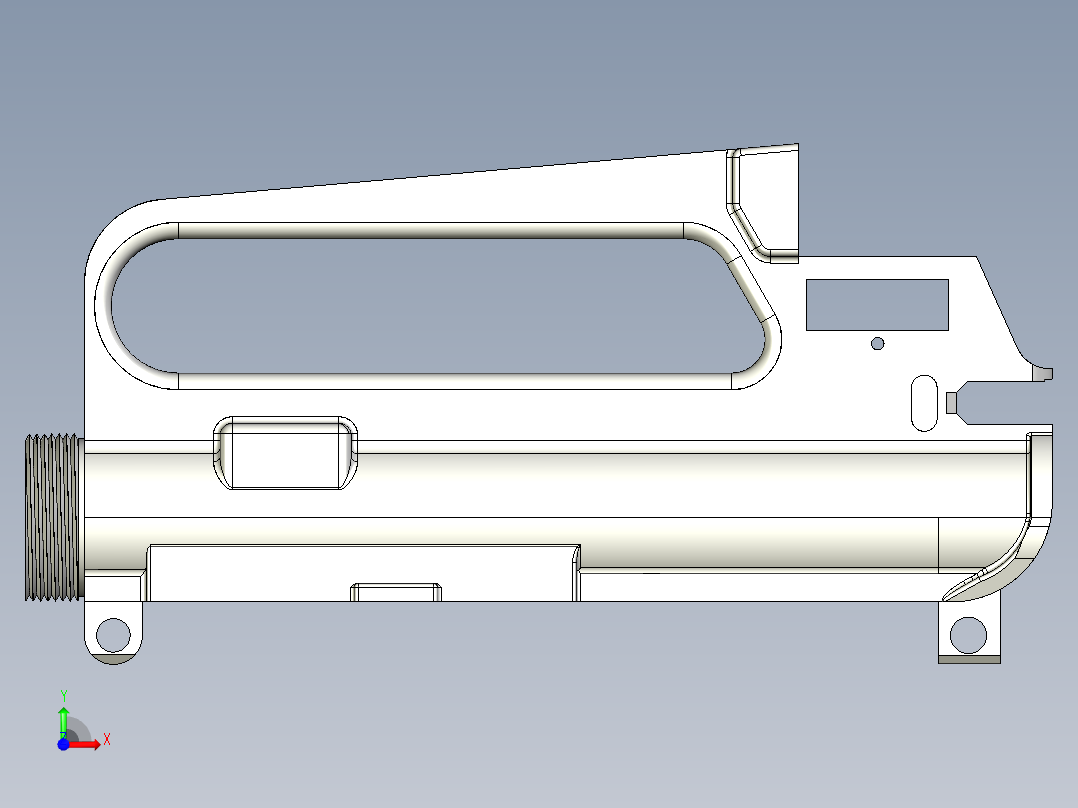上机匣3d模型前视图