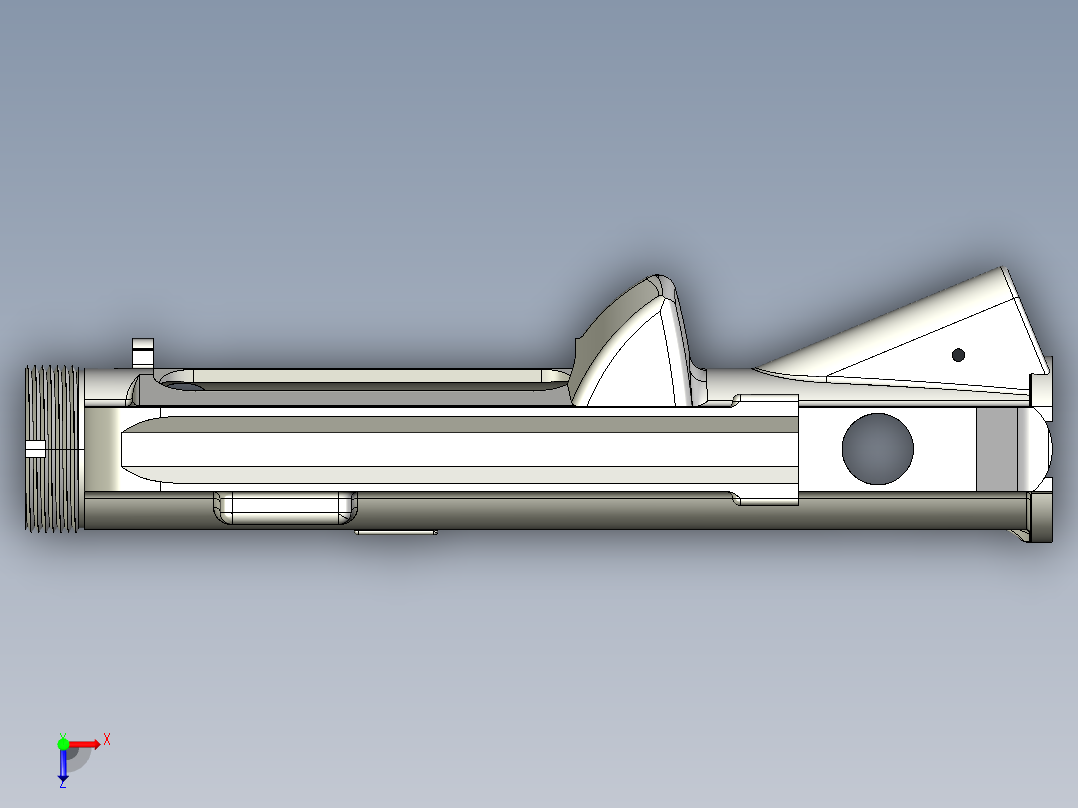 上机匣3d模型俯视图