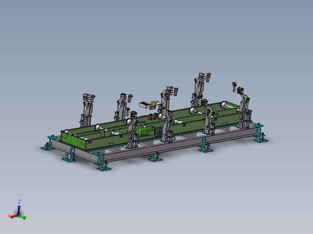 轿车车身焊接工装3D图纸