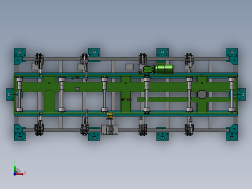 轿车车身焊接工装3D图纸前视缩略图