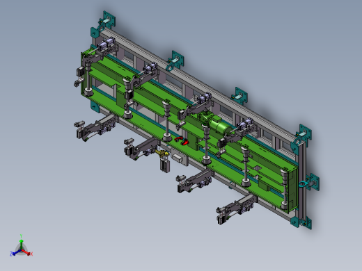 轿车车身焊接工装3D图纸正等轴测缩略图