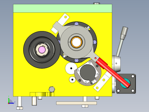 气动夹头装配总成左视缩略图