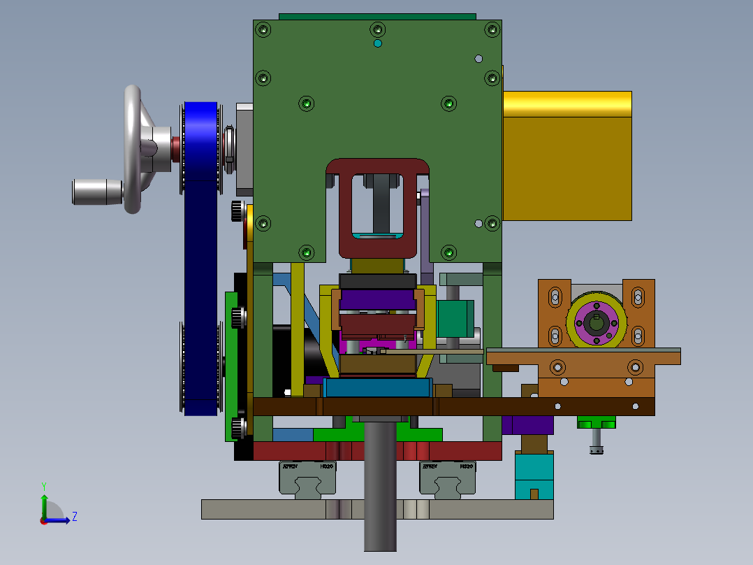 B13_插针机机头左视图