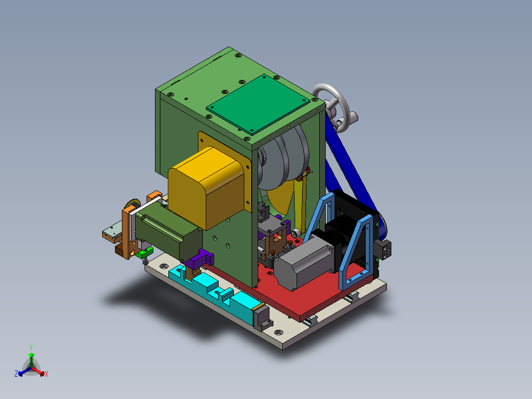 B13_插针机机头正等轴测图