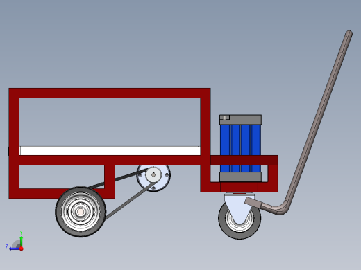 载重80公斤的电动小车右视缩略图