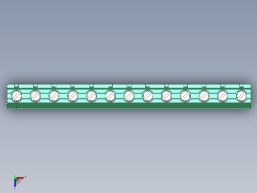 DEGSON DG636 系列 6.357.629.52mm 接线端子-DG636-9.52-13P-14-00AH俯视缩略图