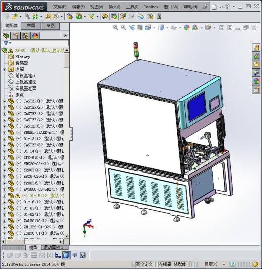 手机贴标机 自动化设备3D图纸非标自动化缩略图