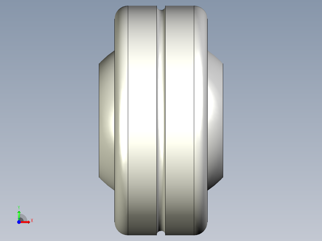 軸承座(給油型,自潤型)YKB,YKC-3D多系列多零件图纸模型前视图