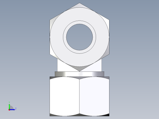 卡套式工业通用硬管接头EO_Union_tee_T20ZSCF左视缩略图