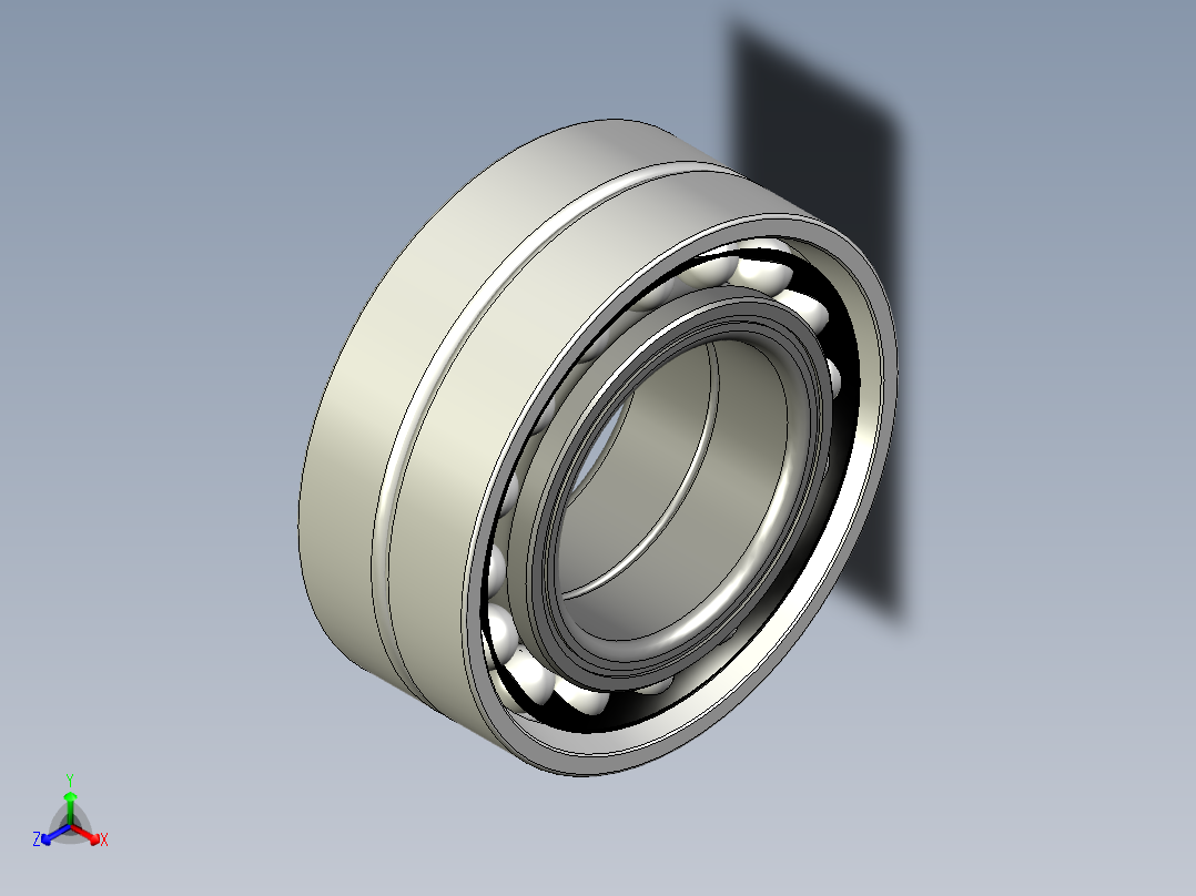 双轴承正等轴测图