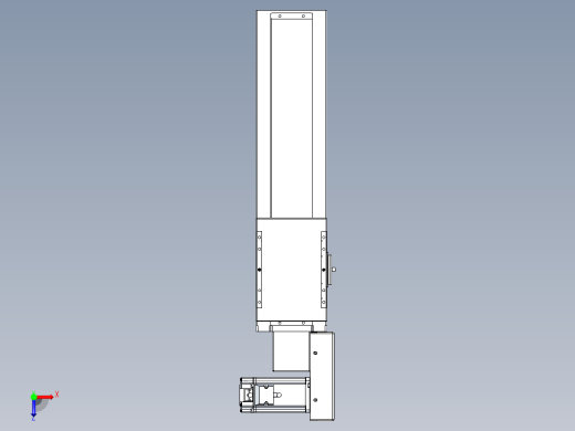 同步带全封闭直线模组TPA-HCB-120D-90-L300-MR-Y-P40-N3俯视缩略图
