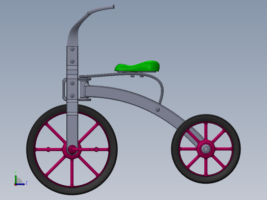 儿童三轮车-6--sw左视图