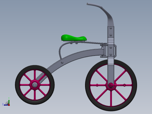 儿童三轮车-6--sw右视缩略图