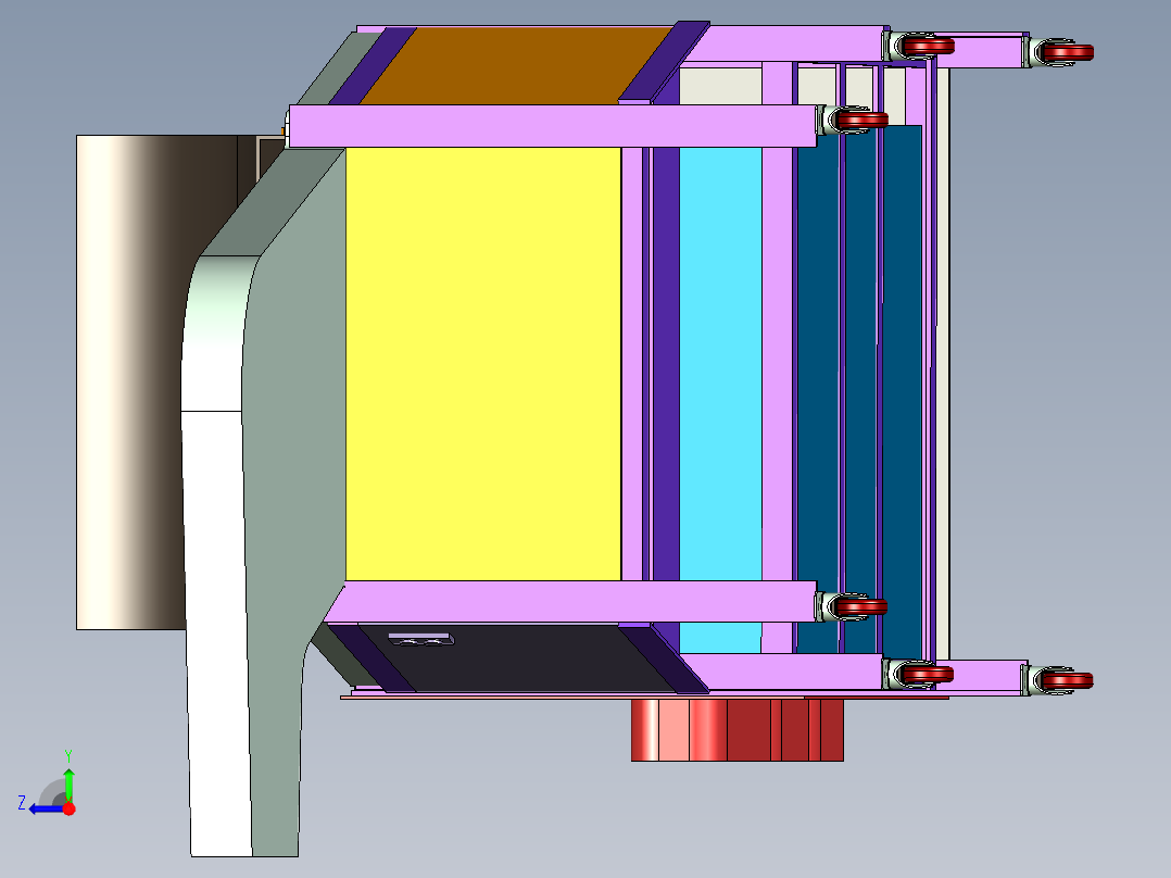 土豆筛选机的设计资料含三维二维说明书右视图