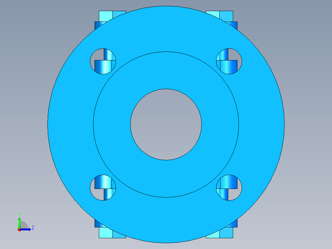 阀门模型-DN50___左视图