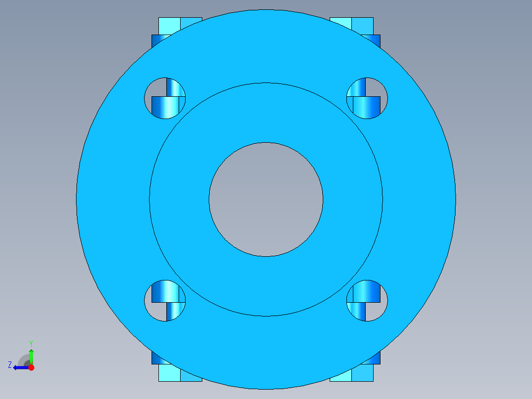 阀门模型-DN50___右视图