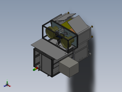 六轴自动装配锁螺丝机正等轴测缩略图