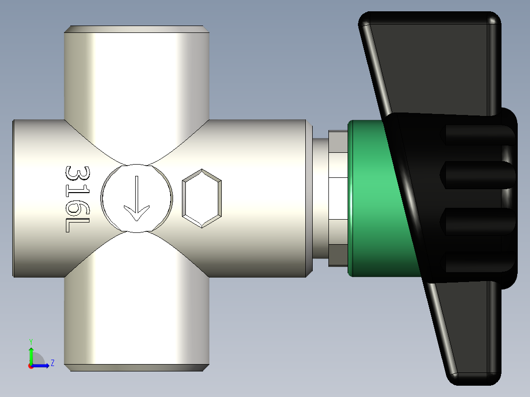 隔膜截止阀MVA 500左视图