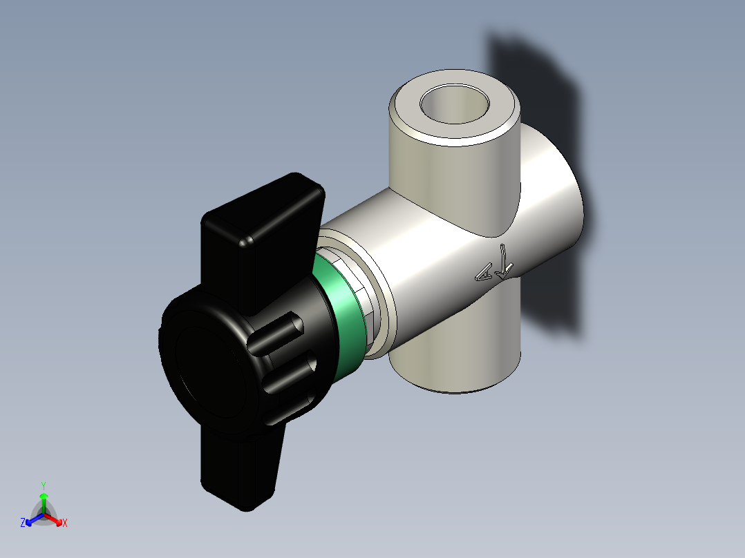 隔膜截止阀MVA 500正等轴测图