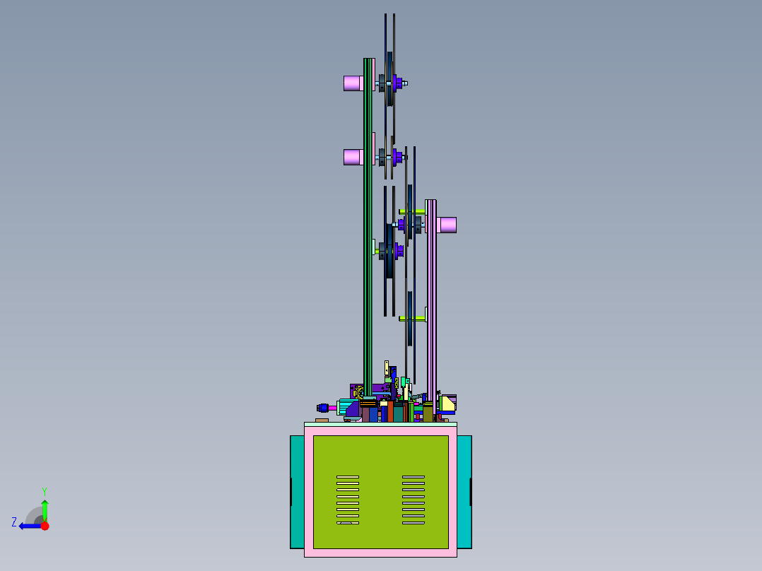 接头USB单层自动插针机右视图
