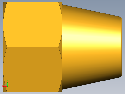 扩口式工业通用硬管接头Short Nut 41FS-6后视缩略图