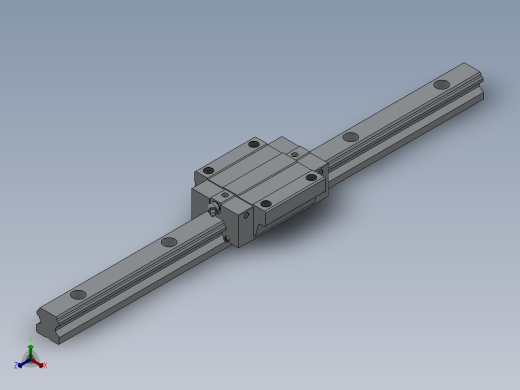 滑块HGW15CC正等轴测缩略图