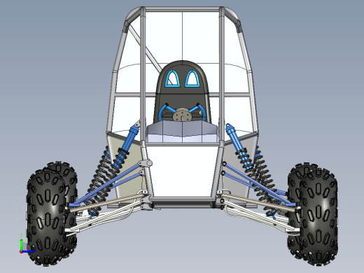 全地形车三维模型图左视缩略图