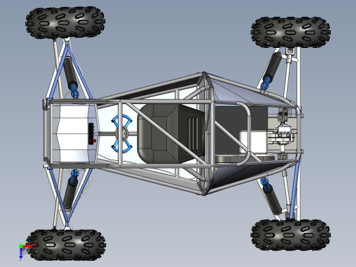 全地形车三维模型图俯视缩略图