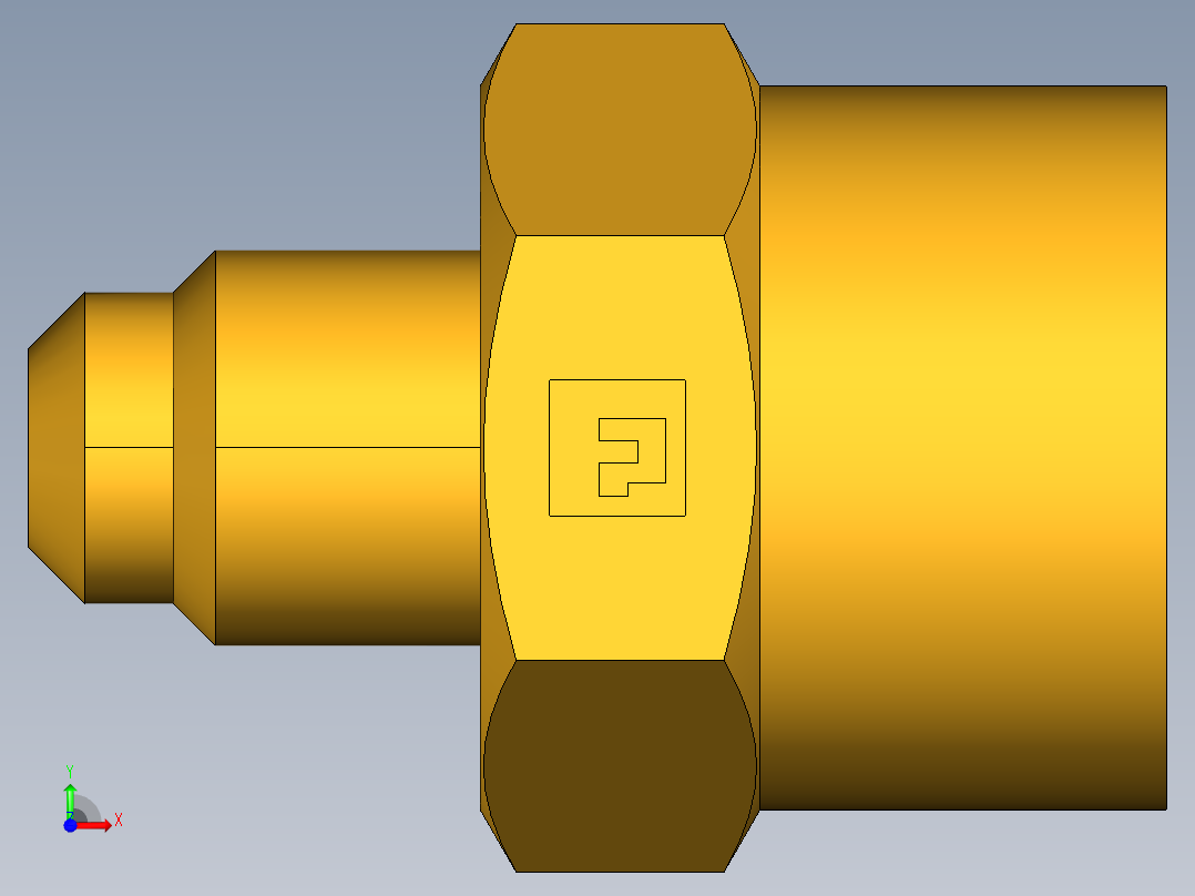 扩口式工业通用硬管接头Female Connector 46F-4-6前视图