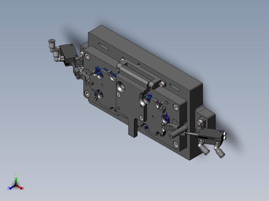埋钉治具正等轴测图