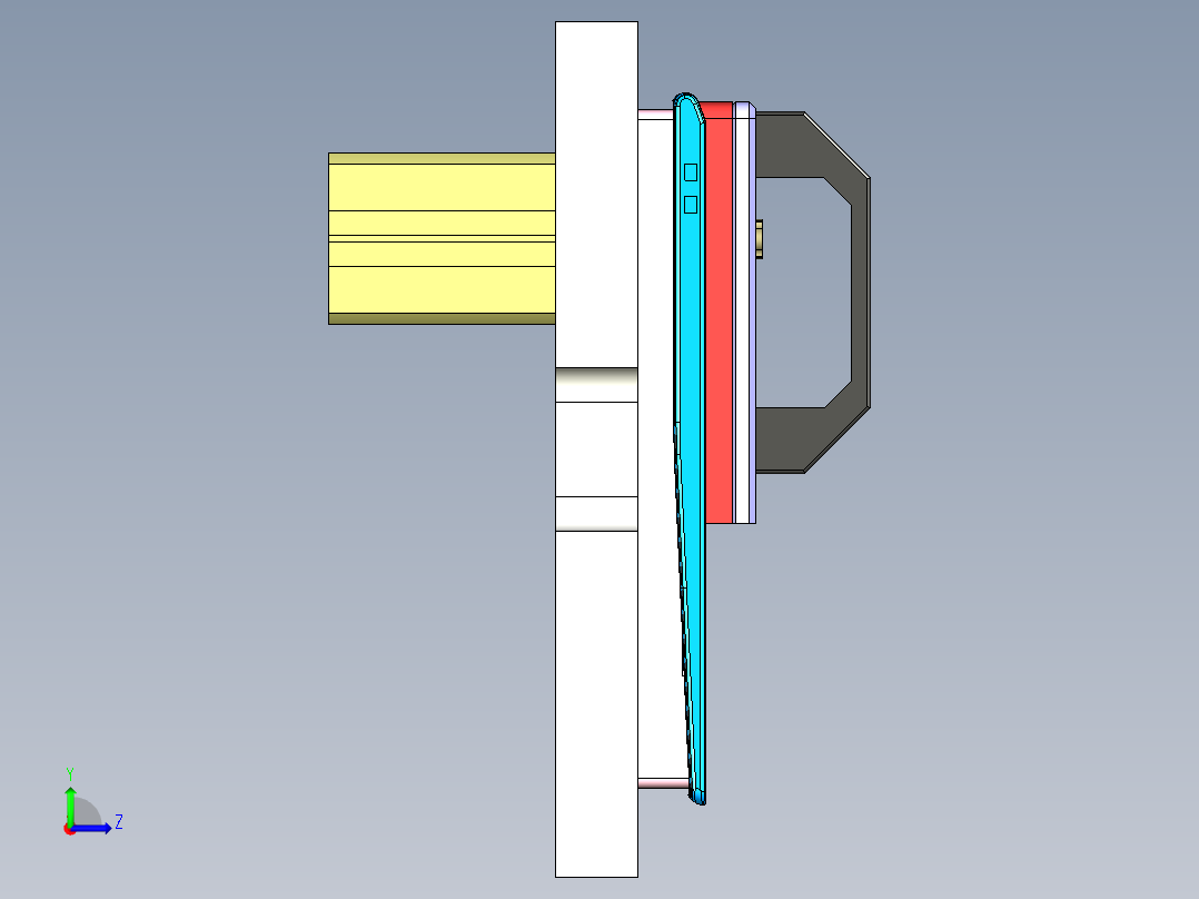 CS19-C-CNC5笔记本CNC工装夹具三维模型-181009左视图
