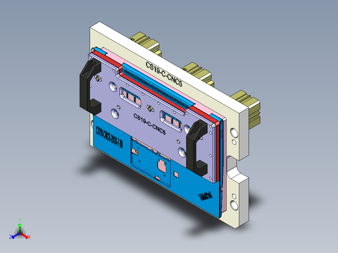 CS19-C-CNC5笔记本CNC工装夹具三维模型-181009正等轴测图