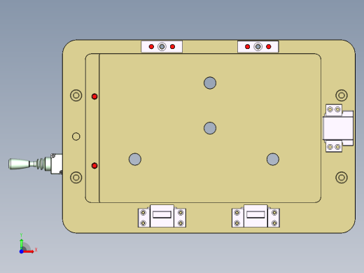 N500-T0P笔记本CNC工装夹具三维模型-CNC1前视缩略图