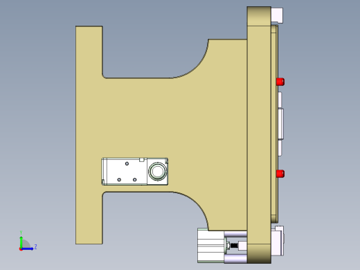 N500-T0P笔记本CNC工装夹具三维模型-CNC1左视缩略图