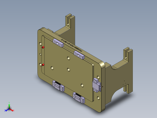 N500-T0P笔记本CNC工装夹具三维模型-CNC1正等轴测缩略图