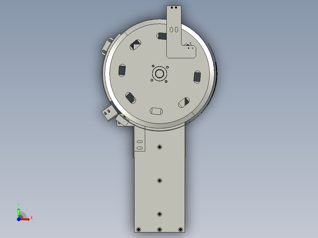 弹簧圈自动分选装盒设备creo5.0.zip前视图